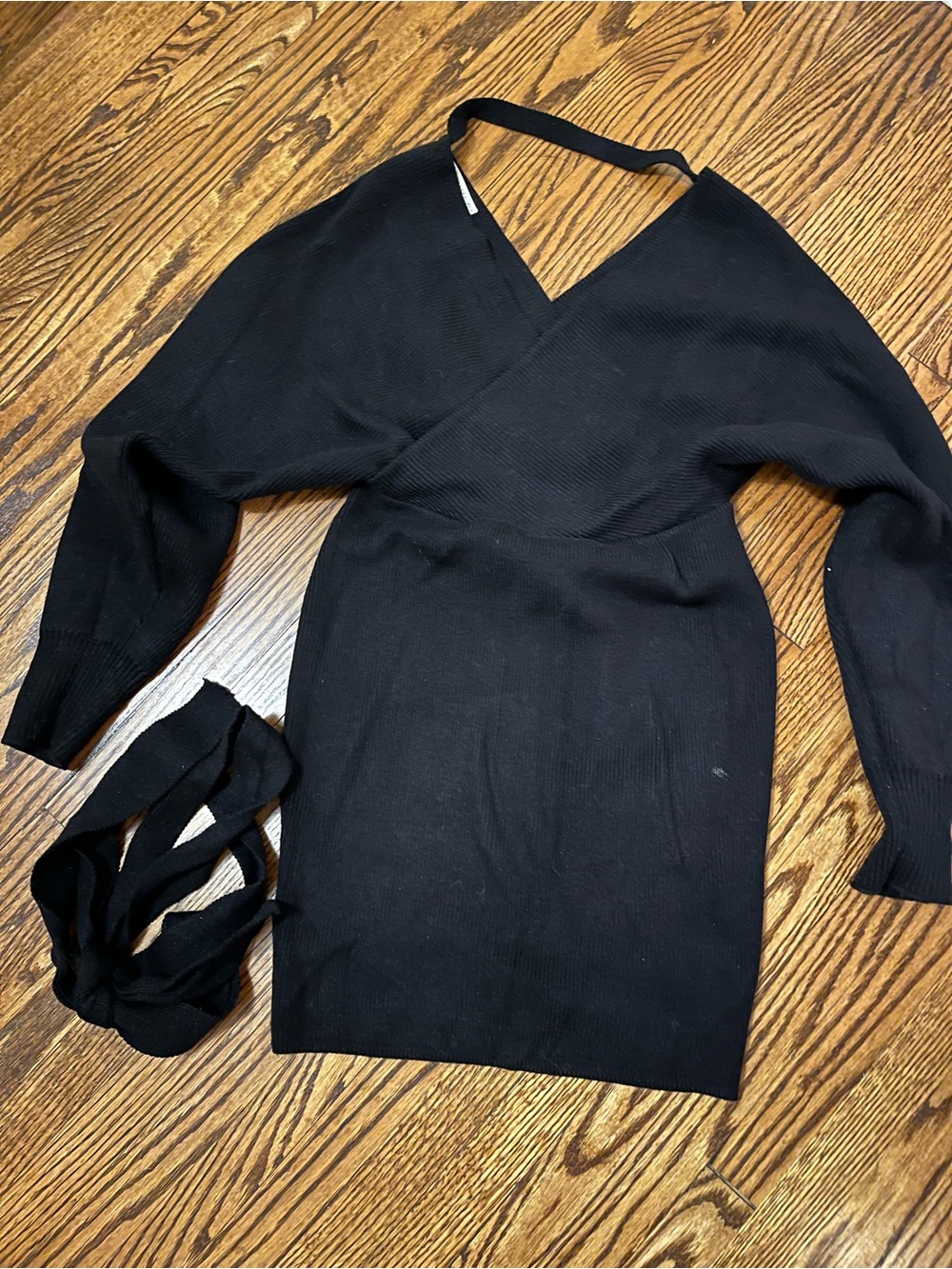 Black Knit Dress - Women